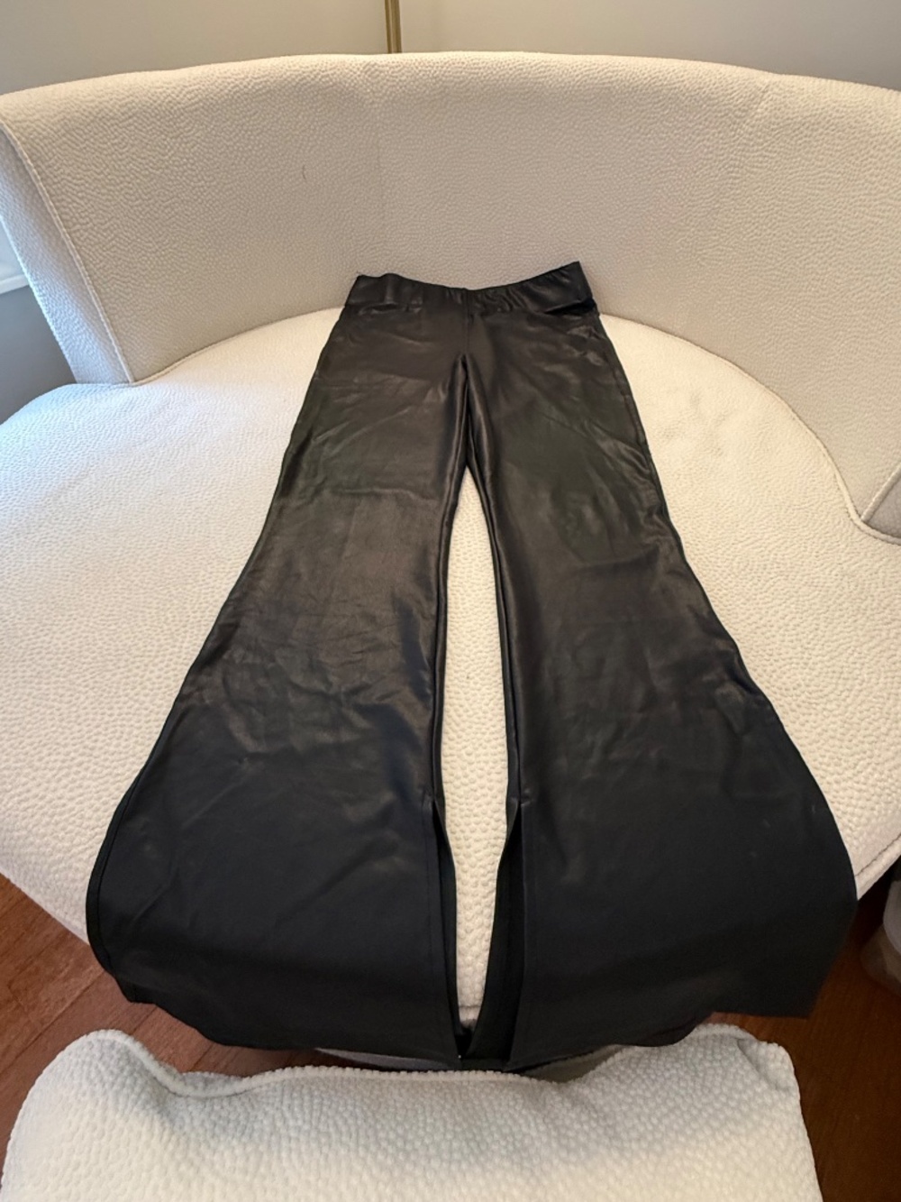 Show Me Your Mumu Nashville Roll On Flare Faux Leather Pants L
